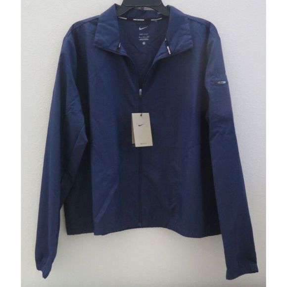 Nike DD6009 410 Women's Sz XL Navy/Black Dri-Fit Icon Clash Running Jacket $90 - Picture 1 of 6